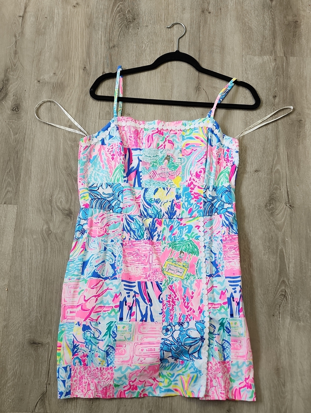 Lilly Pulitzer Pink, Blue and Mint Patchwork Mini Dress